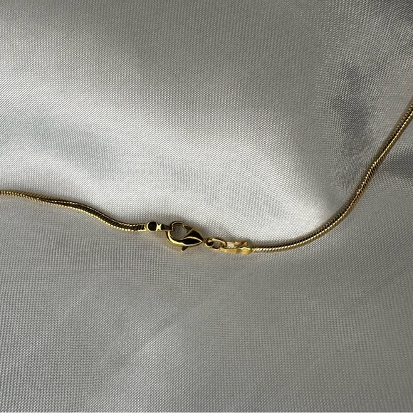 Men's 18k Gold Plated Flat Snake Chain - Picture 5 of 8
